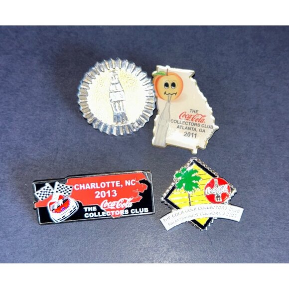Coca Cola Pin Lot of 4 Racing 2013 Georgia 2011 Palm Springs 2002 Bottle Hat Lap - Picture 10 of 16